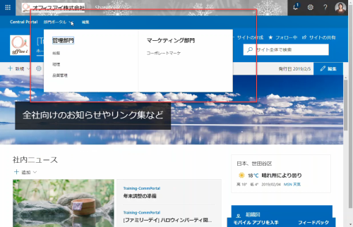 Sharepoint Online メガメニュー フッター Sharepoint Technical Notes